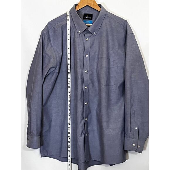 Tailored Culture Stafford Dress Shirt XXL 18-18.5 Pre-Owned light stain onsleeve - Picture 3 of 11